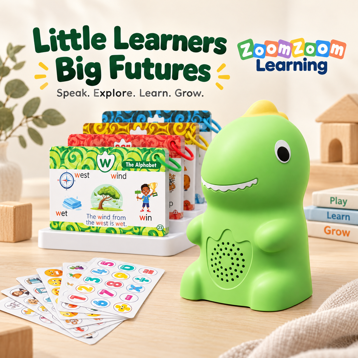 Dinosaur Talking Pen Phonics Cards