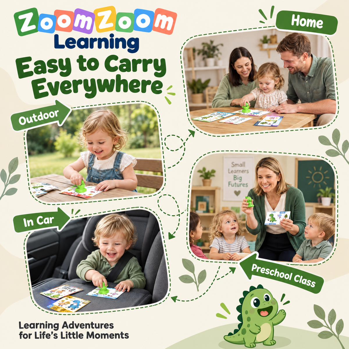Dinosaur Talking Pen Phonics Cards